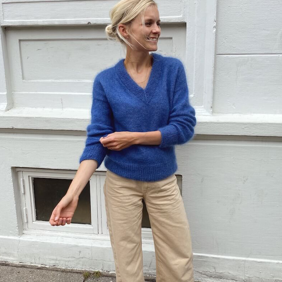 Stockholm Sweater V-Neck - Strikkekit