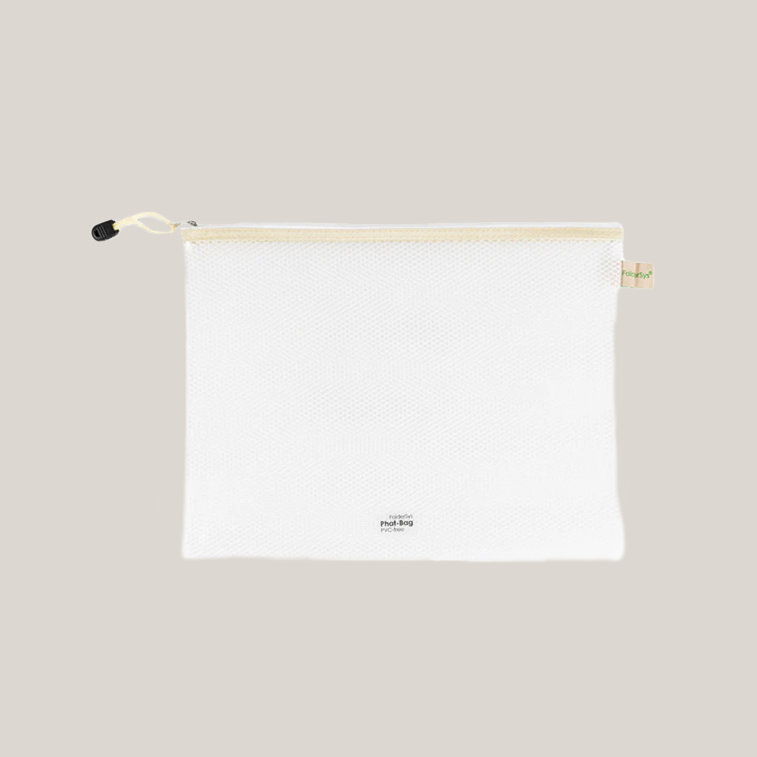 Zipper Taske Beige - FolderSys