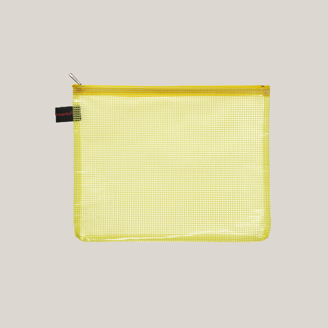 Zipper Taske Gul - FolderSys