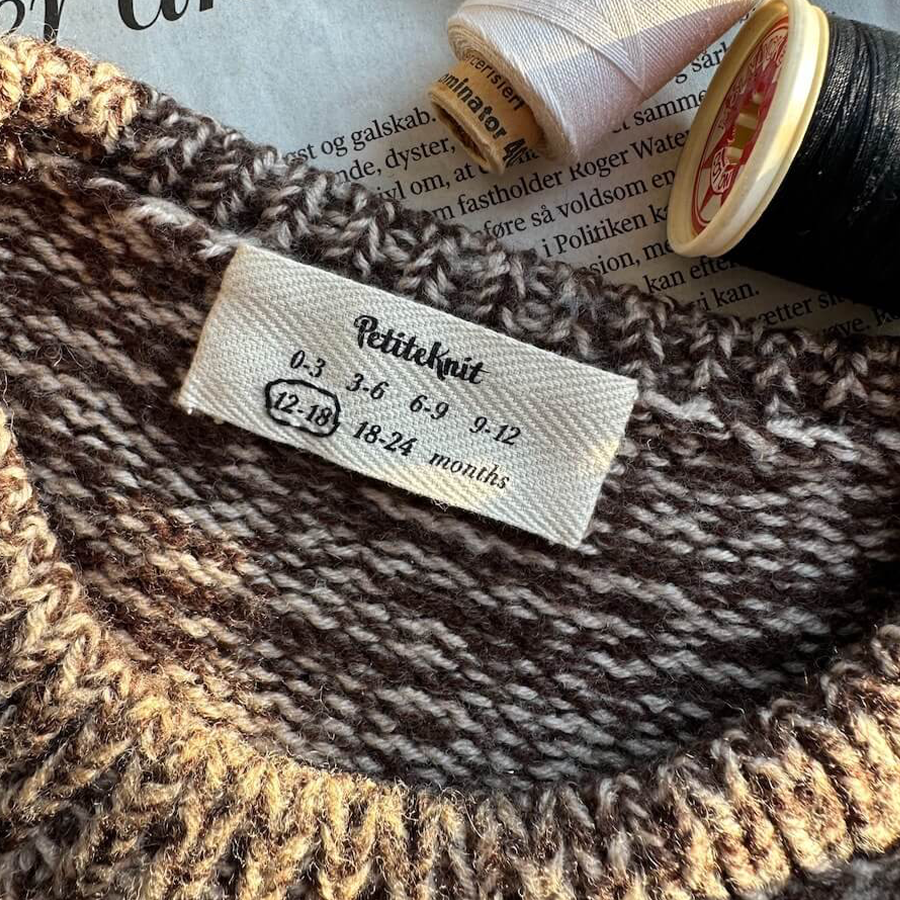 Label Med Babystørrelser