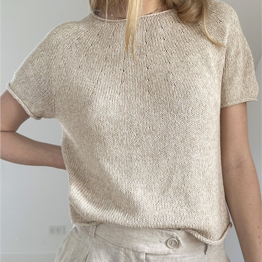 Plain Yoke Tee 20 - Garnkit