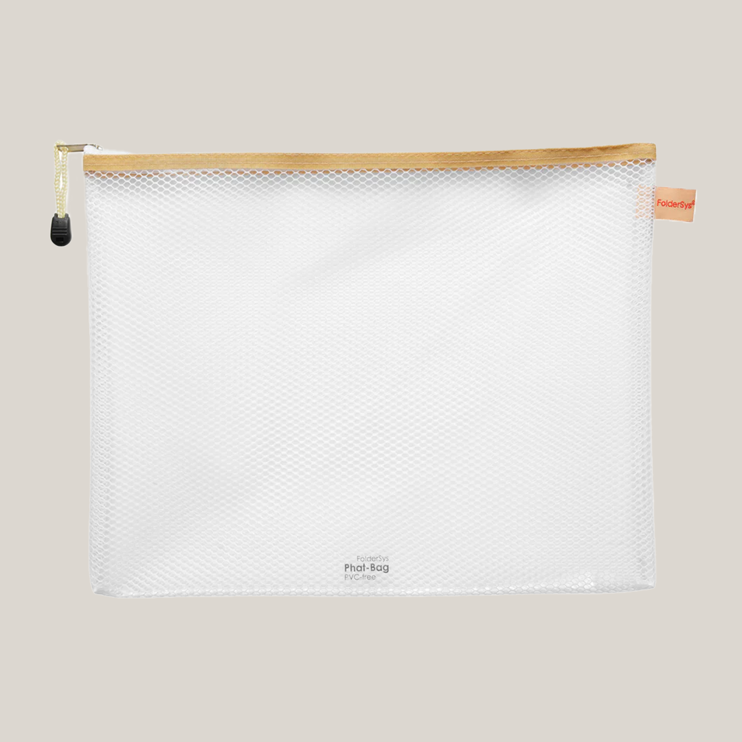 Zipper Taske Beige - FolderSys